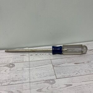 Craftsman 41297 Phillips Head Screwdriver Blue Clear Acetate Handle Made in USA